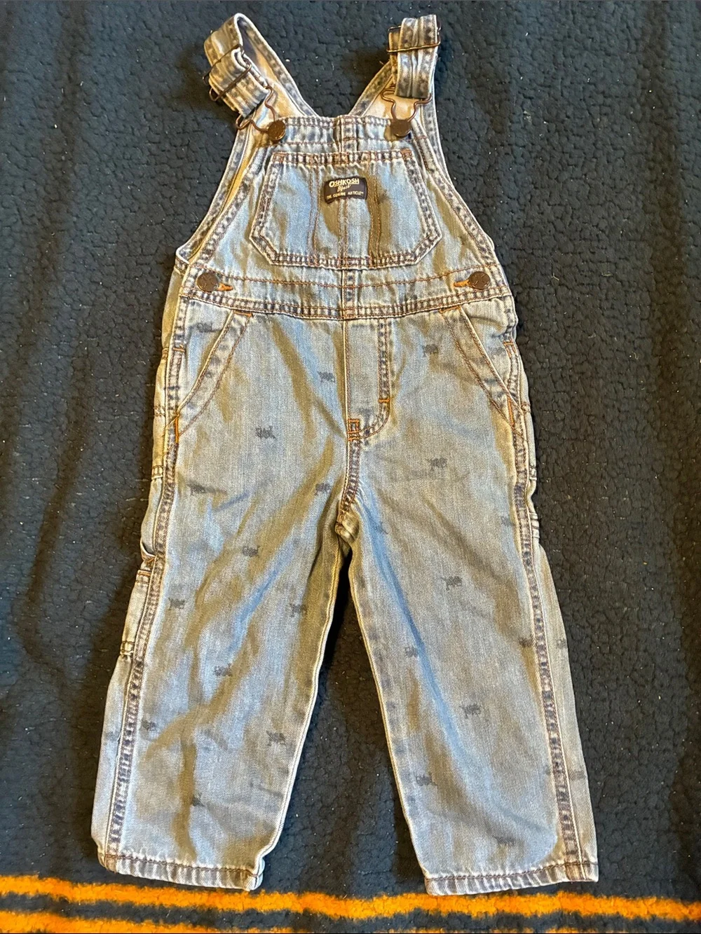OshKosh B'gosh Blue Denim Overalls for Kids